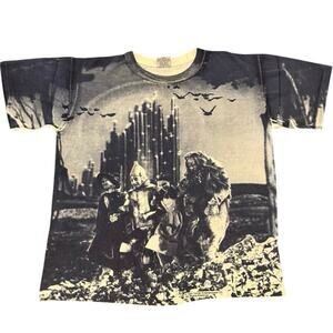 Vintage 90s The Wizard of Oz Stanley Desantis AOP Double Sided Shirt Adult Large